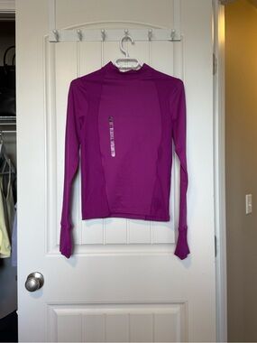 Under Armour Women's Long-Sleeve Mock Neck Top in Magenta
